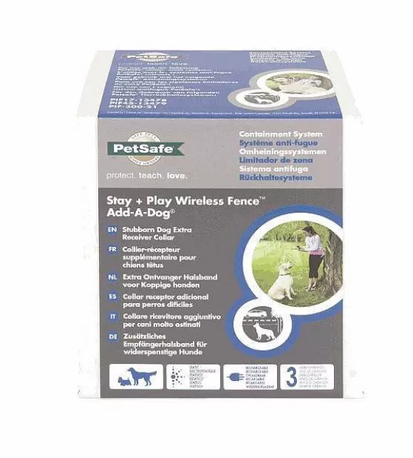 PetSafe Collier-R Cepteur Suppl Mentaire Add-A-Dog® Pour Chien T Tu Pour Le Syst Me Anti-Fugue Sans Fil Stay & Play® Wireless Fence