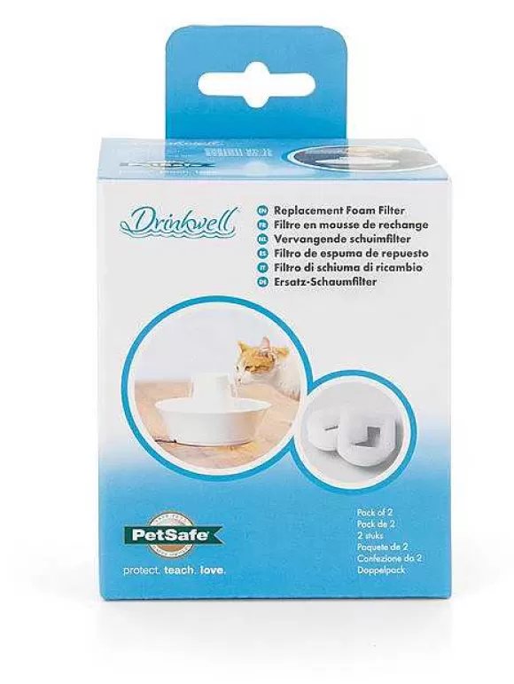 PetSafe Filtre En Mousse De Rechange Drinkwell® Fontaines 360 En Acier Inoxydable Et En C Ramique Pour Animaux De Compagnie (Pack De 2)